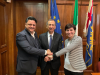 Il nuovo vicesindaco Vassallo insieme col sindaco Sala e la consigliera Palestra
