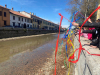 Boffalora - Bambini accolgono il ritorno dell'acqua nel Naviglio 2023