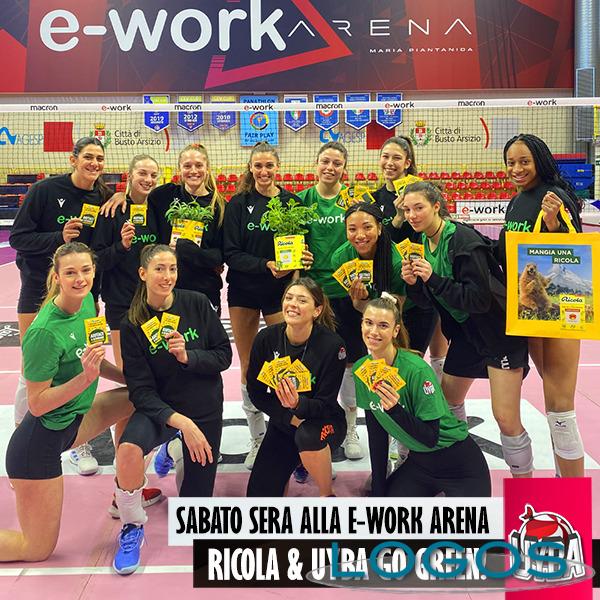 UYBA Volley Busto Arsizio con sponsor Ricola.