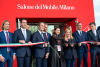 Milano - Inaugurazione salone del mobile con Fontana, Meloni e Garavaglia