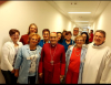 Legnano - L'Arcivescovo Mario Delpini con personale medico e infermieristico