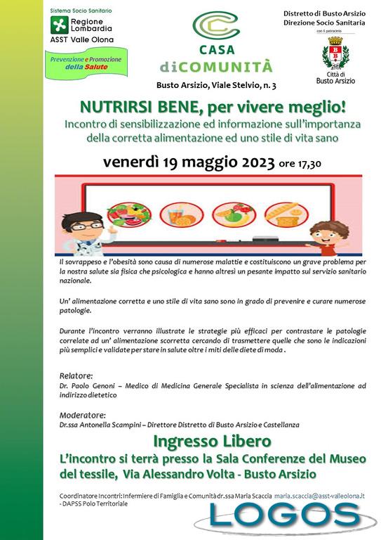 Salute / Busto Arsizio - 'Nutrirsi bene, per vivere meglio'