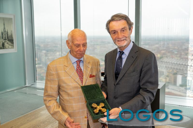 Milano - Bruno con il presidente della Lombardia Fontana Milano - Bruno con il presidente della Lombardia Fontana