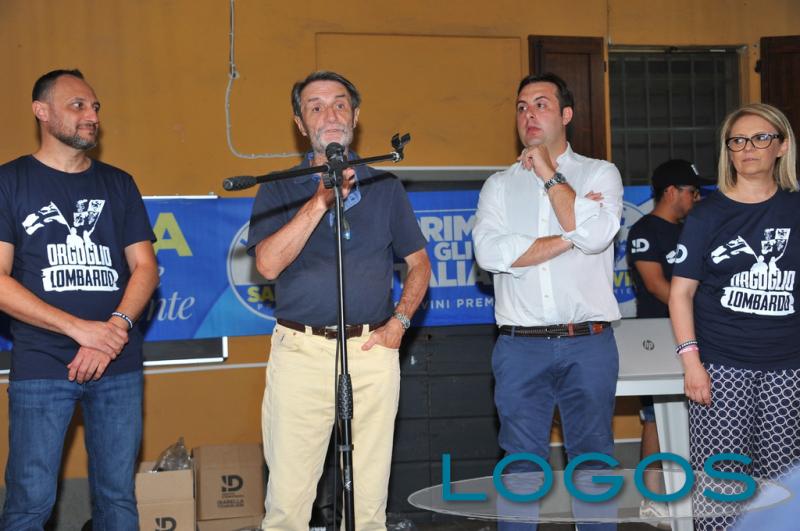 Milano / Politica - Il presidente Fontana ospite a Nosate (Foto Gianni Mazzenga)