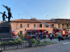 Inveruno - Incendio in piazza San Martino