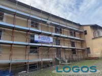 Cuggiono - Ponteggi al 'Liceo del Castello'