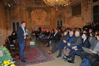 Castano / Politica - Un momento della presentazione di Alessandro Landini 