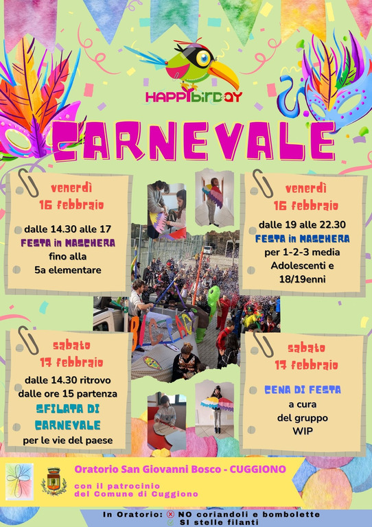 Cuggiono - Programma Carnevale 2024