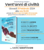 Arconate - Mantovani presenta 'Vent'anni di civiltà', la locandina