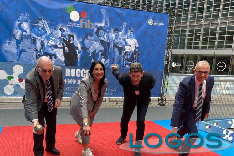 Milano / Sport - Un momento dell'incontro 