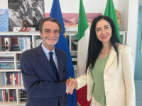 Milano / Sociale_incontro Fontana e Brambilla