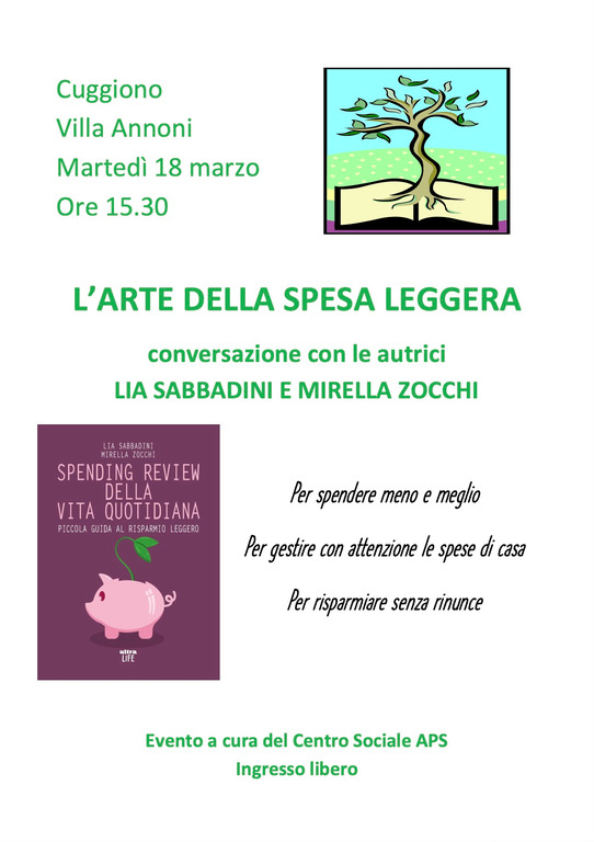 Cuggiono - 'L'arte della spesa leggera', la locandina 2025