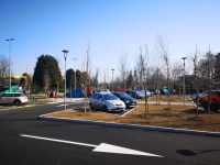 Castano - Il parcheggio di via Giolitti