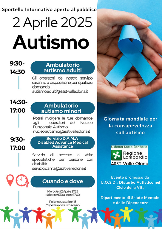 Salute - Giornata per l'autismo a Busto Arsizio, 2 aprile 2025