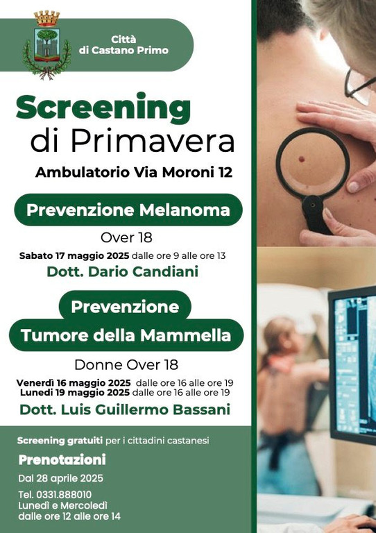 Castano / Salute - 'Screening di primavera' 