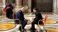 Roma - Donald Trump e Volodymyr Zelensky