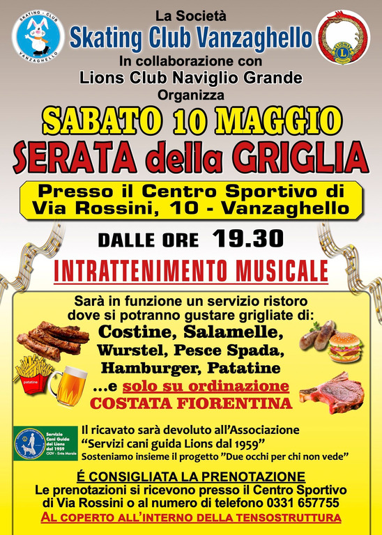 Vanzaghello / Eventi - 'Serata della griglia' 