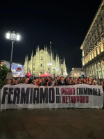 Milano - Partito Democratico in piazza per Gaza