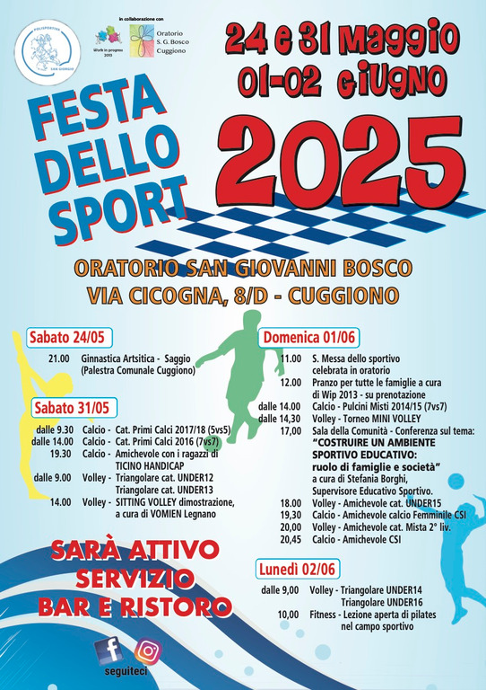 Cuggiono - Festa dello Sport 2025, la locandina