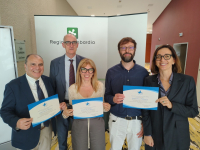 I rappresentanti dell'equipe dell'ASST Ovest Milanese con il riconoscimento 'Stella'