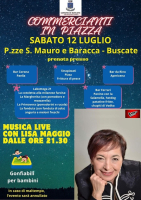 Locandina 'Commercianti in Piazza'