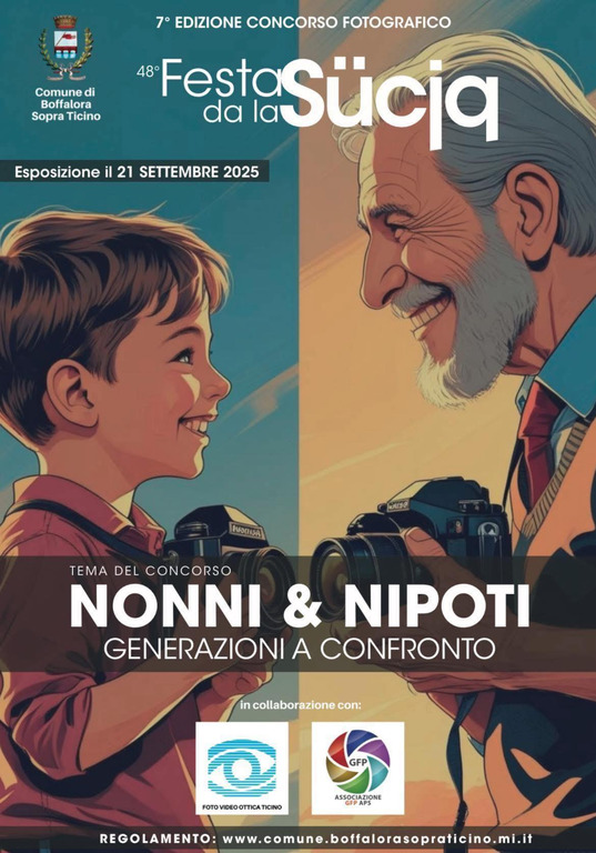 Boffalora sopra Ticino - Concorso fotografico Nonni e Nipoti 2025, la locandina