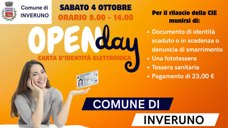 Inveruno - Open Day carta di identità, locandina 2025