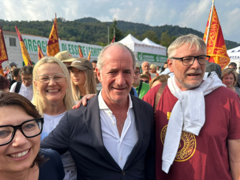 Politica - Luca Zaia a Pontida 2025