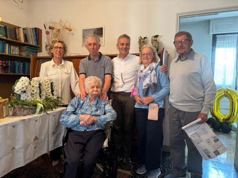 Castano - Margherita: festa per i 100 anni 