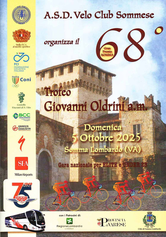 Sport - Trofeo Giovanni Oldrini, la locandina