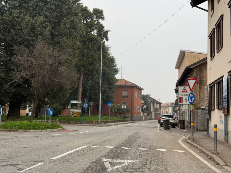 Cuggiono - Lavori in via San Rocco