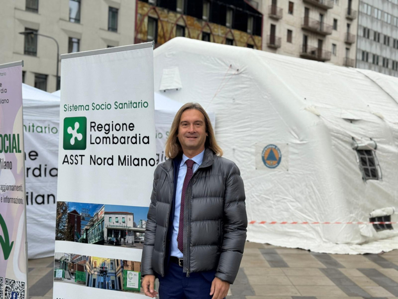 Milano - Christian Garavaglia al punto vaccinale