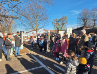 Bernate Ticino - Presentata la 'Panchina Azzurra'