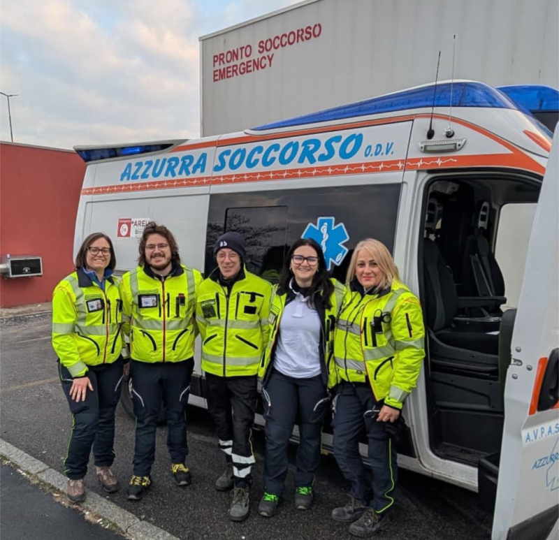 Cuggiono - Volontari dell'Azzurra Soccorso al Pronto Soccorso