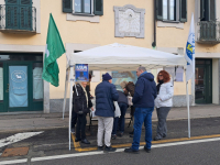 Cuggiono - Lega in piazza per la sicurezza, gazebo febbraio 2026