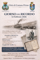 Castano Primo - Giorno del Ricordo 2026, un incontro, la locandina
