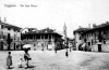 Cuggiono - Un'immagine storica di piazza San Giorgio e via San Rocco