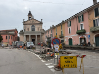Cuggiono - Iniziati i lavori in piazza San Giorgio