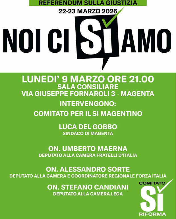 Magenta - Incontro per il 'Sì' al referendum 2026