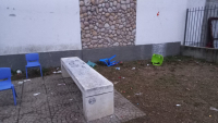 Cuggiono - Vandalismi fuori dalla Scuola dell'Infanzia