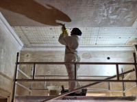 Cuggiono - Lavori al secondo piano di Villa Annoni