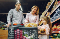 Generica - Genitori e figli al supermercato