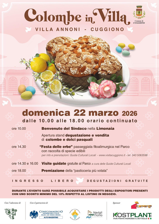 Cuggiono - Colombe in Villa, locandina 2026