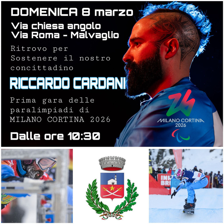 Malvaglio - Tifo per Riccardo Cardani