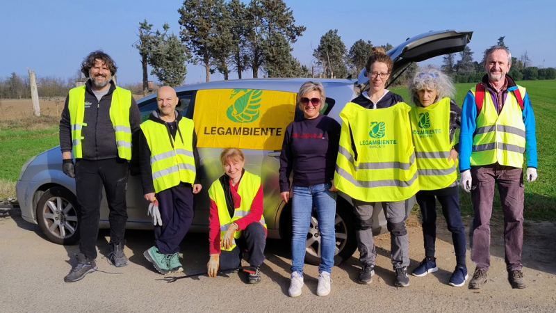 Buscate - Volontari di Legambiente puliscono il paese, 7 marzo 2026