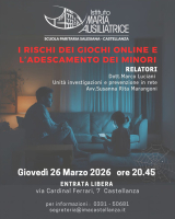 Castellanza - Giovani e digitale, incontro marzo 2026