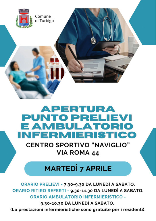 Turbigo - Servizi sanitari di prossimità, la locandina