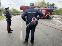 Cronaca - Polizia Locale e Carabinieri sul posto 