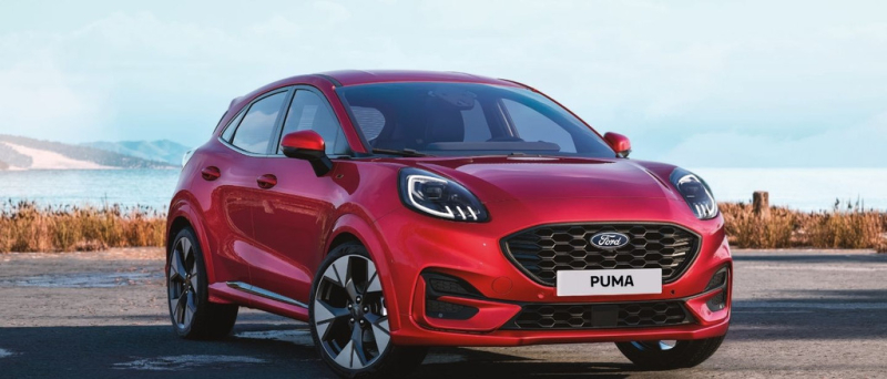 Commercio - Ford Puma rossa
