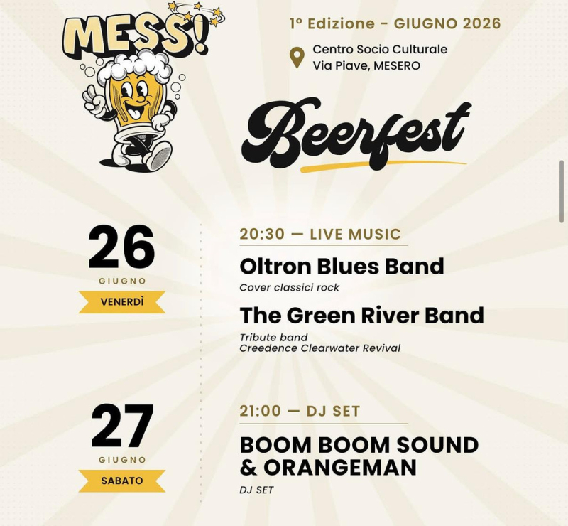 Mesero / Eventi - 'Mess! Beerfest' Mesero / Eventi - 'Mess! Beerfest'
